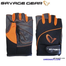 Перчатки Savage Gear ProTec Glove чёрно-оранжевые